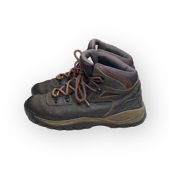 Columbia ⍟ Newton Ridge Plus Waterproof Hiker Hiking Boots ⍟ Brown Purple ⍟ 9M - Picture 7 of 16